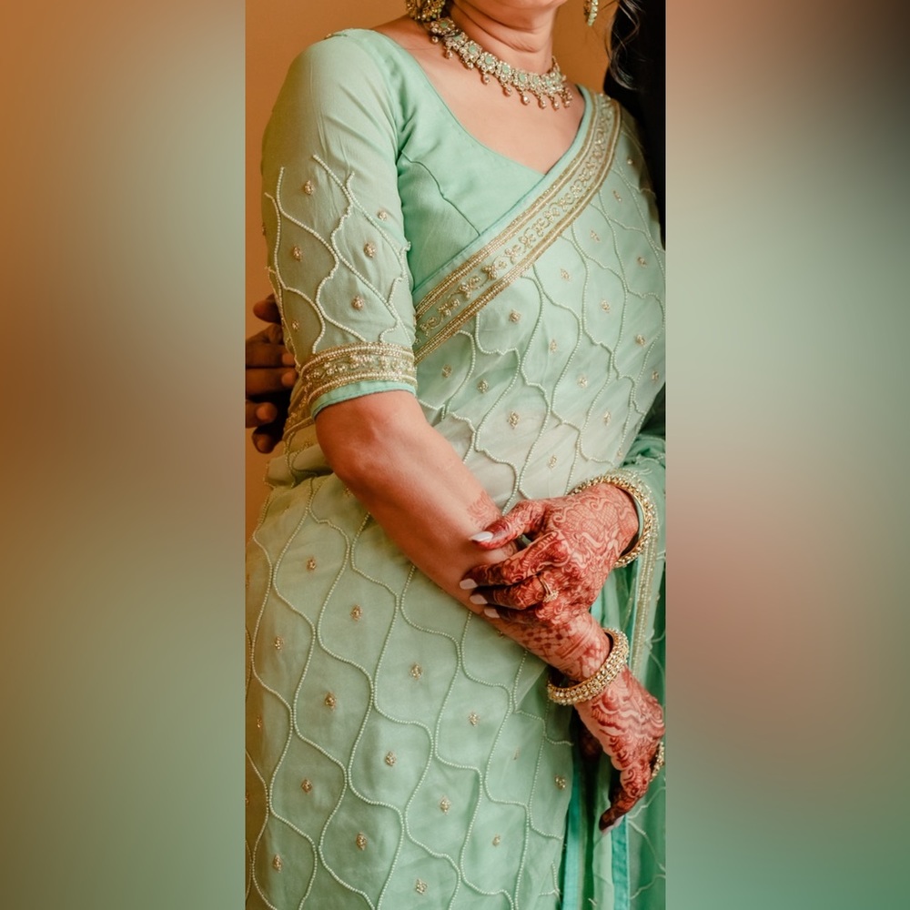 Beautiful Light green Saree